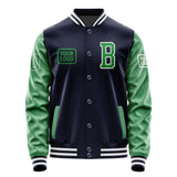 Custom Navy Emerald Green Jacket JA111124111818242418