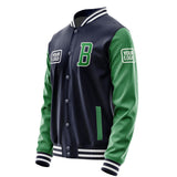 Custom Navy Emerald Green Jacket JA111124111818242418