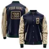 Custom Navy Light Khaki Jacket