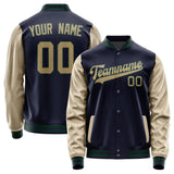 Custom Navy Light Khaki Jacket JA1111251105B30525