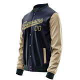 Custom Navy Light Khaki Jacket JA1111251105B30525