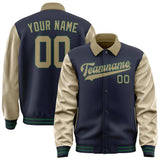 Custom Navy Light Khaki Jacket