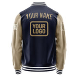 Custom Navy Light Khaki Jacket JA111125111818252518