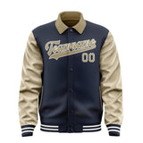 Custom Navy Light Khaki Jacket