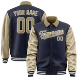Custom Navy Light Khaki Jacket