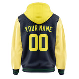 Custom Navy Light Yellow Jacket