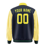 Custom Navy Light Yellow Jacket