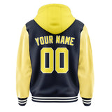 Custom Navy Light Yellow Jacket
