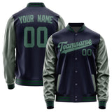 Custom Navy Blue Green Jacket