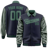 Custom Navy Blue Green Jacket