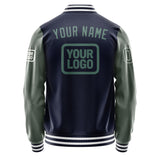 Custom Navy Blue Green Jacket JA111127111818272718