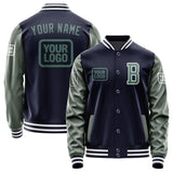 Custom Navy Blue Green Jacket