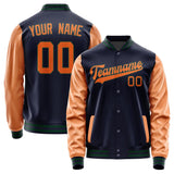 Custom Navy Orange Jacket JA1111281105B30528