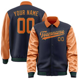 Custom Navy Orange Jacket