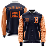 Custom Navy Orange Jacket