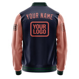 Custom Navy Copper Rose Jacket JA111129110517292917