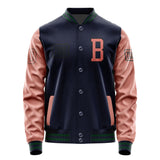 Custom Navy Copper Rose Jacket JA111129110517292917