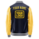 Custom Navy Gold Jacket JA111130111818303018