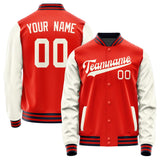 Custom Orange Red Cream Jacket JA1212031112B31203