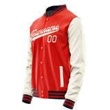 Custom Orange Red Cream Jacket JA1212031112B31203