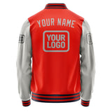 Custom Orange Red Gray Jacket JA121204111217040417