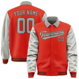 Custom Orange Red Gray Jacket