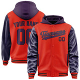 Custom Orange Red Purple Jacket