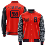 Custom Orange Red Navy Jacket