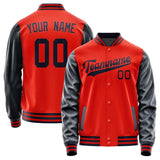 Custom Orange Red Navy Jacket