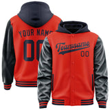 Custom Orange Red Navy Jacket