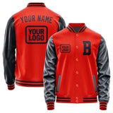 Custom Orange Red Navy Jacket