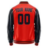 Custom Orange Red Navy Jacket JA1212111217B31711