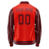 Custom Orange Red Crimson Red Jacket JA1212151112B31215