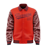 Custom Orange Red Crimson Red Jacket