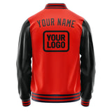 Custom Orange Red Black Jacket JA121217111217171717