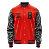 Custom Orange Red Black Jacket JA121217111217171717