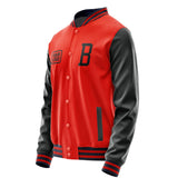 Custom Orange Red Black Jacket JA121217111217171717