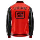 Custom Orange Red Black Jacket JA121217121717171717