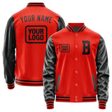 Custom Orange Red Black Jacket JA121217121717171717