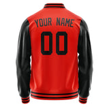 Custom Orange Red Black Jacket JA1212171217B31717