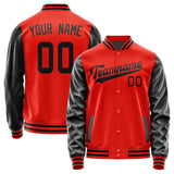 Custom Orange Red Black Jacket JA1212171217B31717