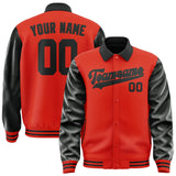Custom Orange Red Black Jacket