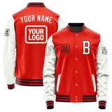 Custom Orange Red White Jacket