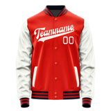 Custom Orange Red White Jacket JA1212181112B31218