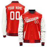 Custom Orange Red White Jacket