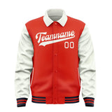Custom Orange Red White Jacket