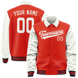 Custom Orange Red White Jacket