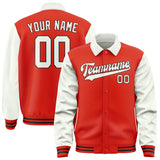 Custom Orange Red White Jacket