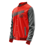 Custom Orange Red Dark Grey Jacket JA1212201217B31720