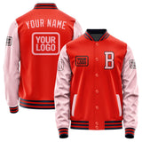 Custom Orange Red Light Pink Jacket JA121221111217212117